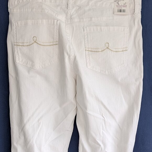 Gloria Vanderbilt Shape Effect Tummy Sculpt Jeans White Size 16 $20.00 NWT - Picture 3 of 13